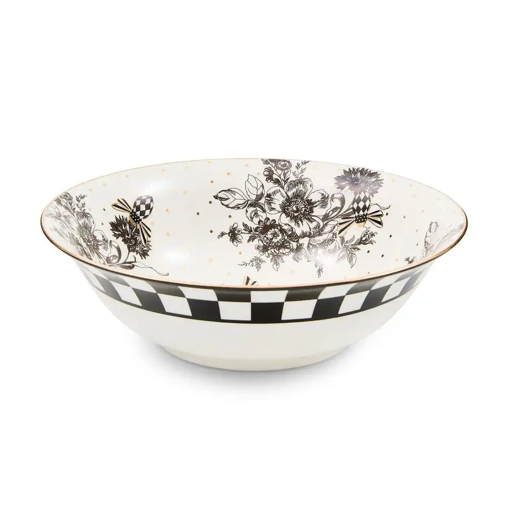 Bee Toile Serving Bowl
