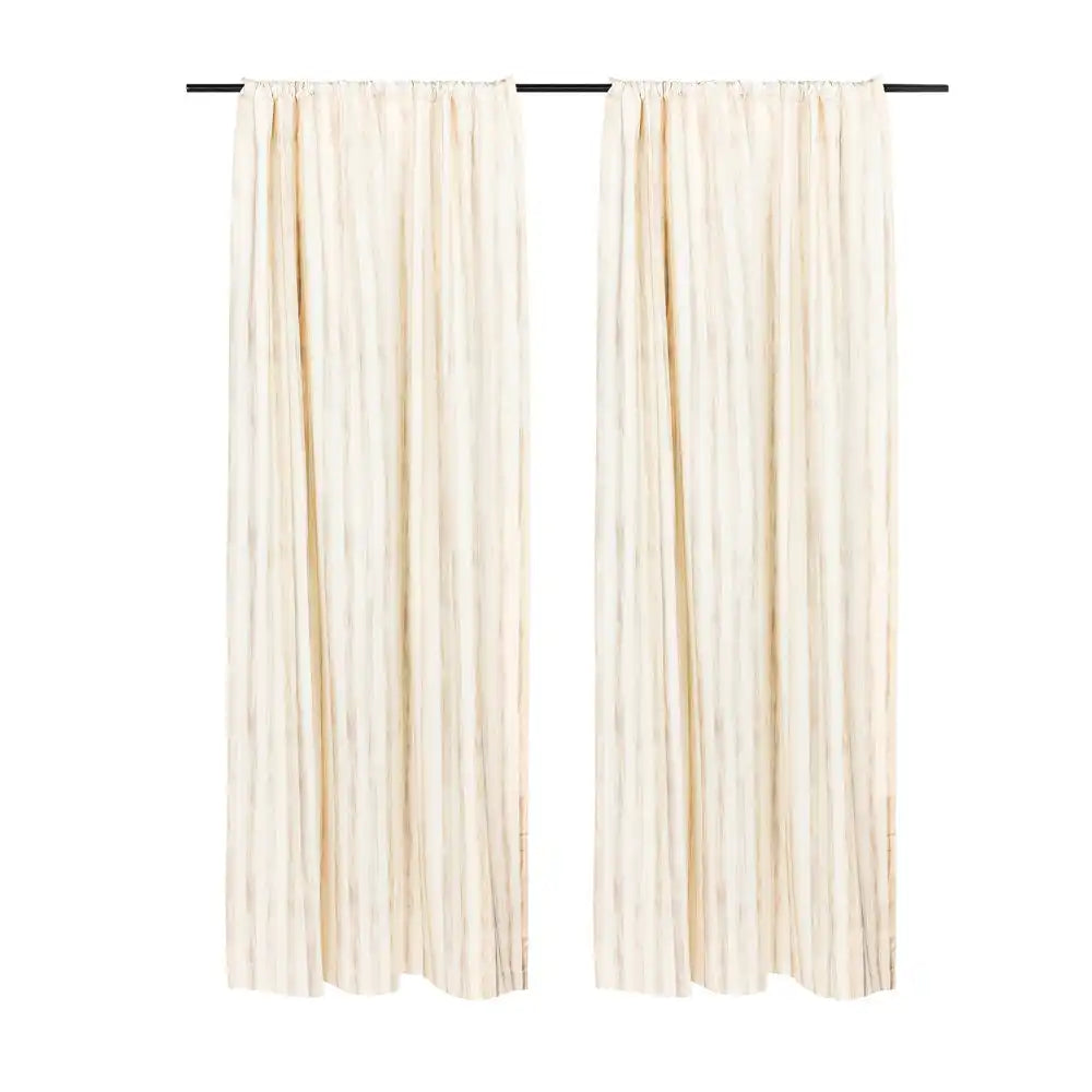 Mocha Stripe 84" Curtain Panel