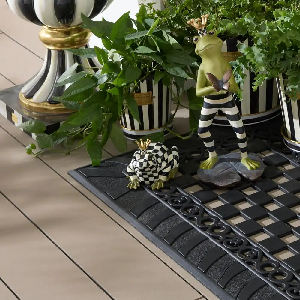 Courtly Check Frog Hide-A-Key
