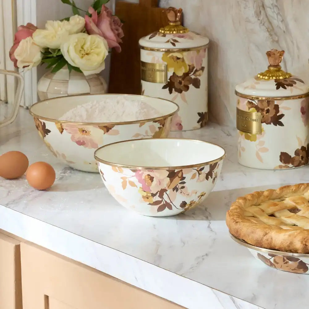 Wild Rose White Small Everyday Bowl