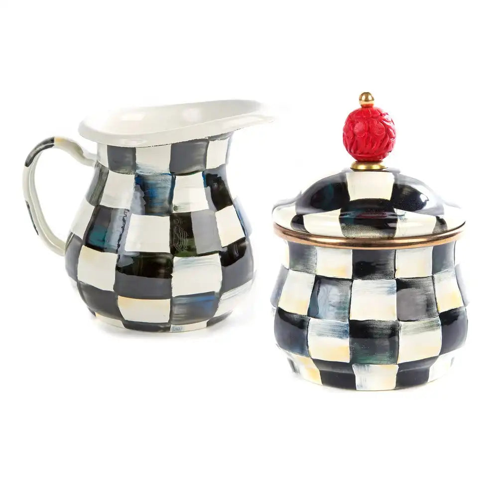 Courtly Check Creamer & Sugar Bowl Set