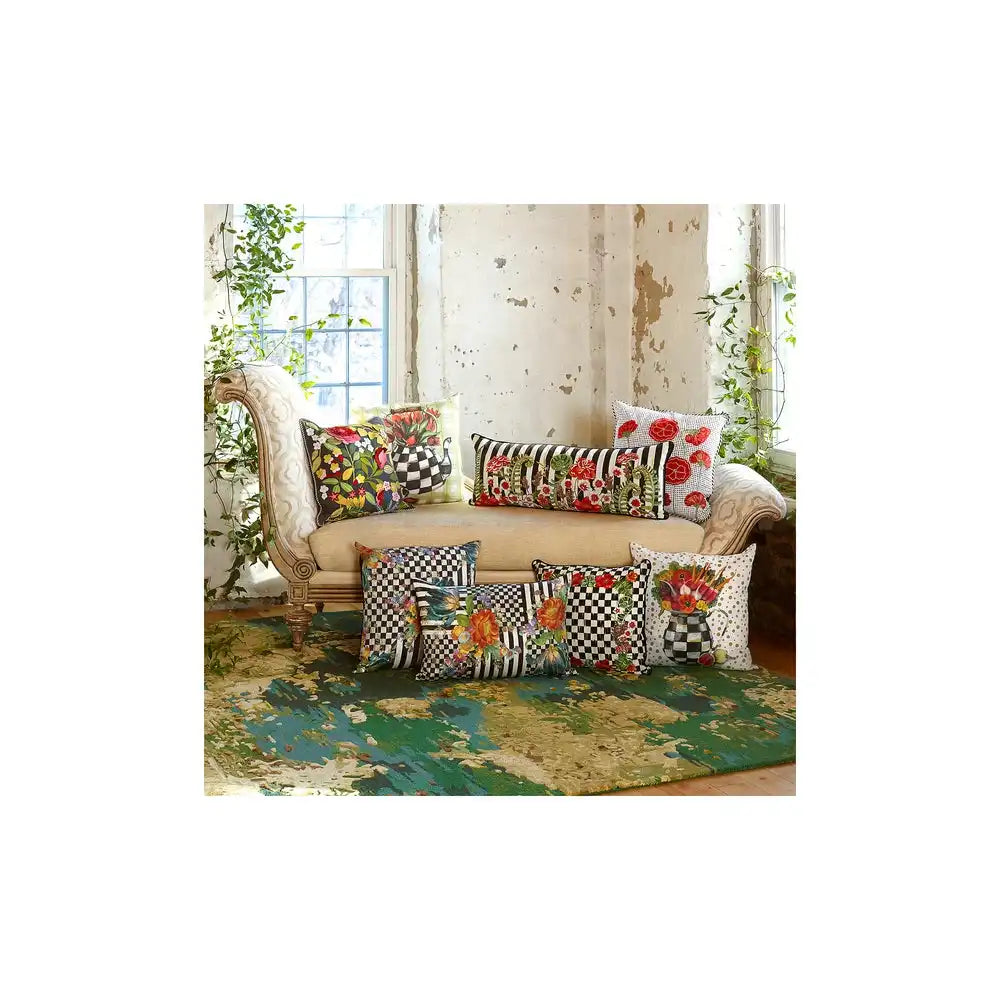 Courtly Flower Market Pillow