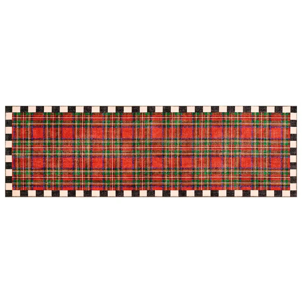 Royal Stewart Tartan Red 2'6" x 8' Washable Runner
