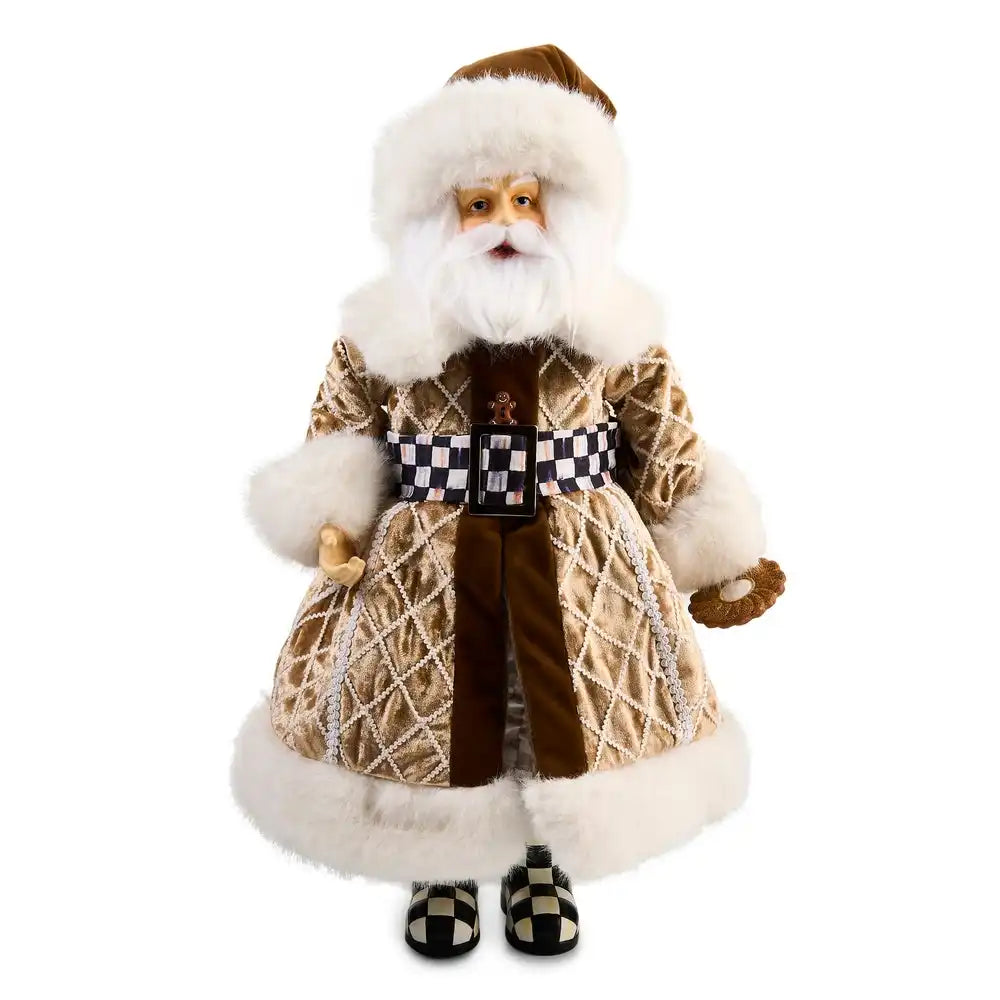 Gingerbread Fabric Mr. Santa