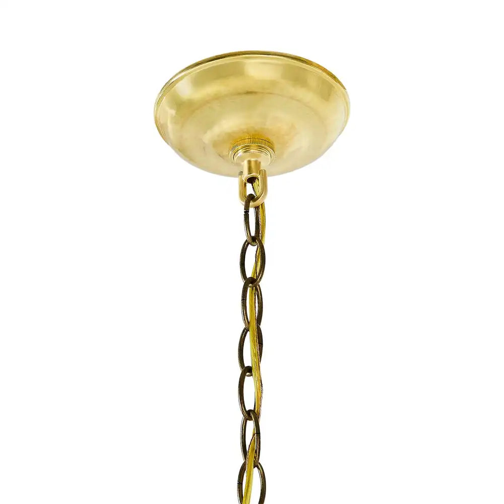 Mocha Check Medium Ceramic Pendant Lamp