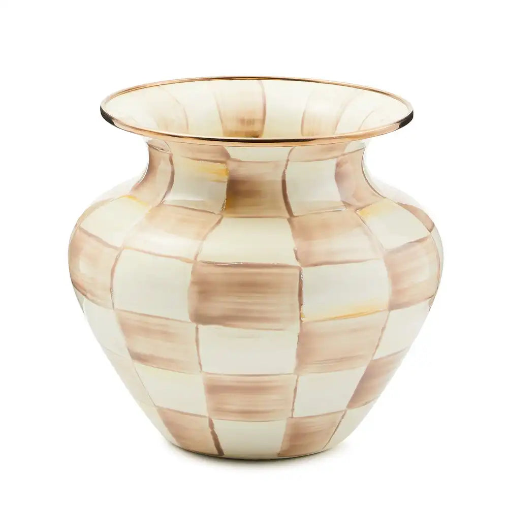 Courtly Check Enamel Large Vase