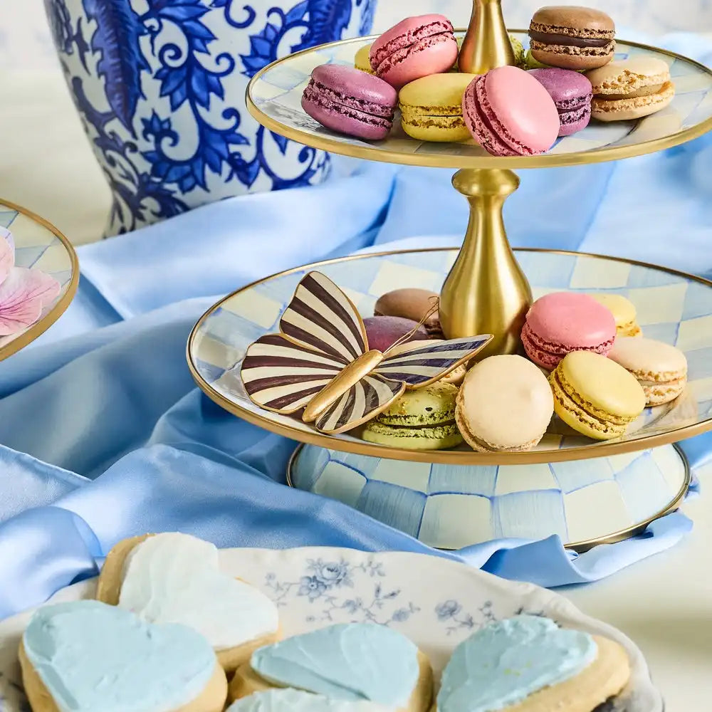 Courtly Check & Stripe Butterfly Trio