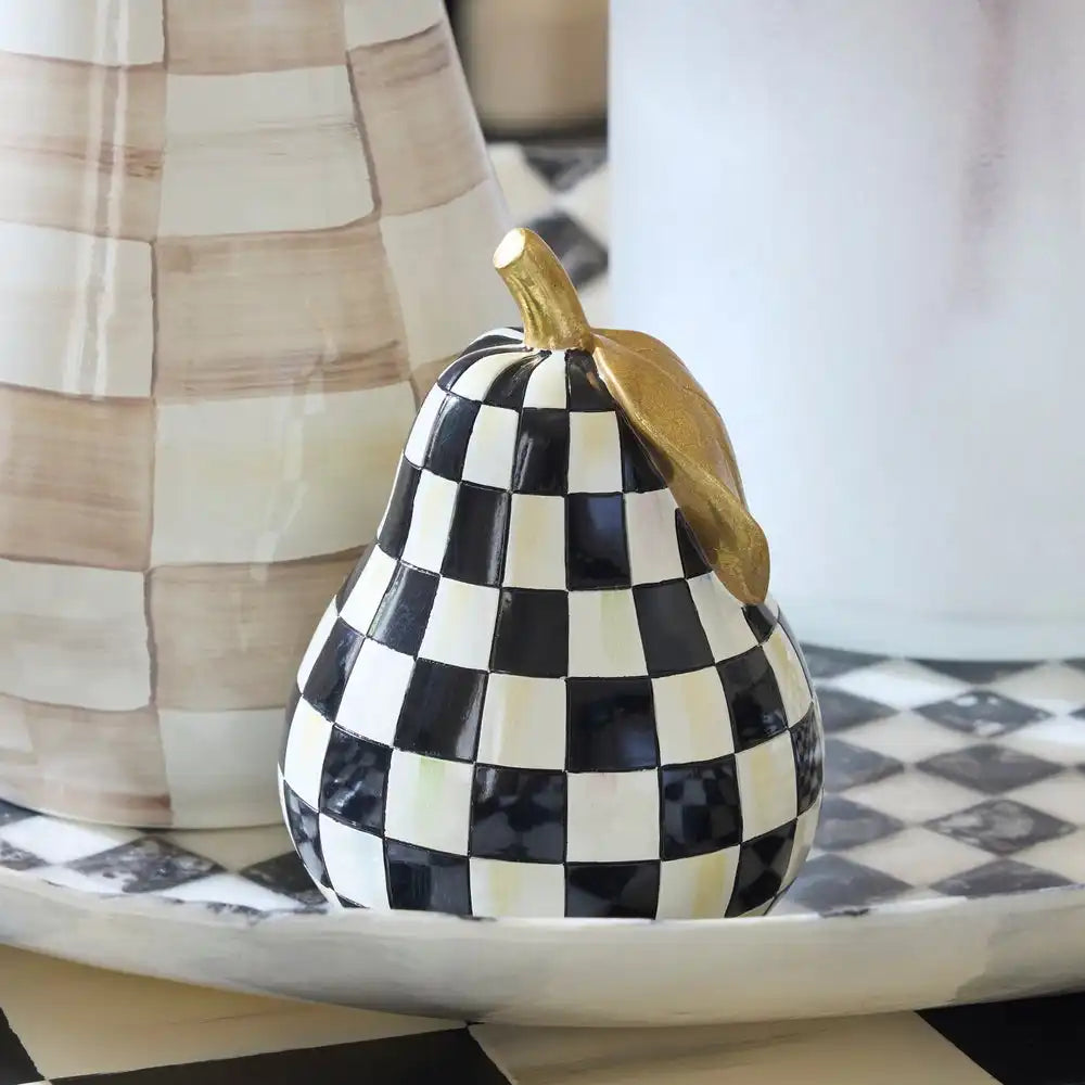 Courtly Check Pear Decor